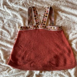 Madewell Embroidered Knit Top XS